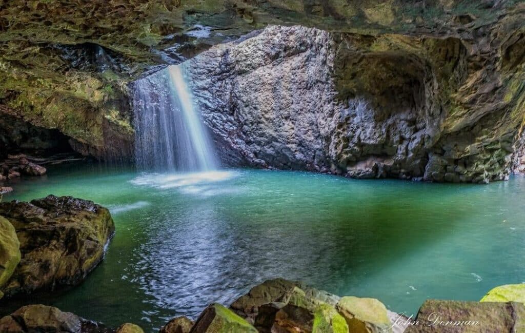 Natural Bridge Byron Waterfall