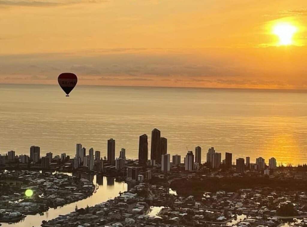 Hot air balloon experience near Brisbane