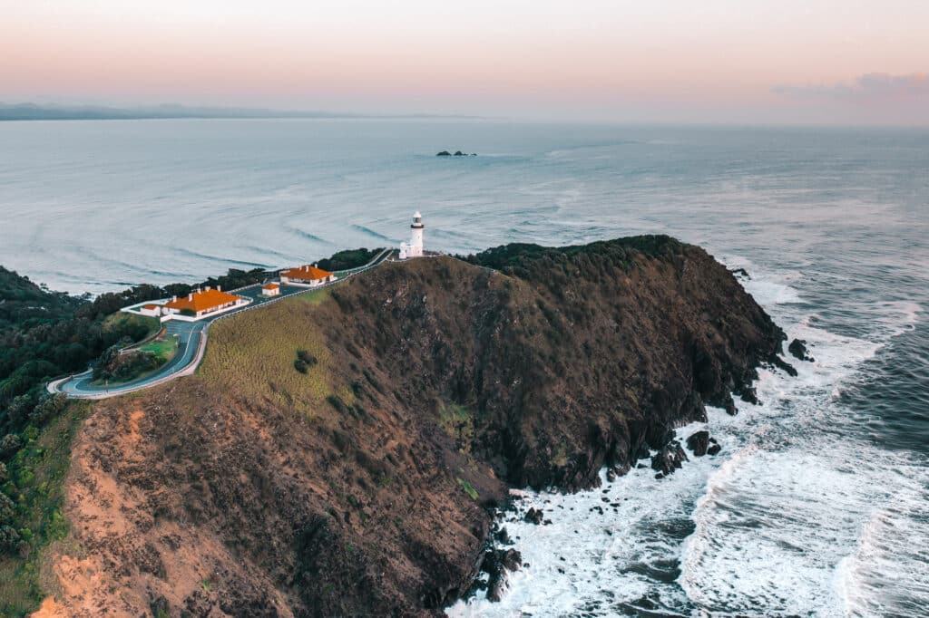 Byron Lighthouse at sunset